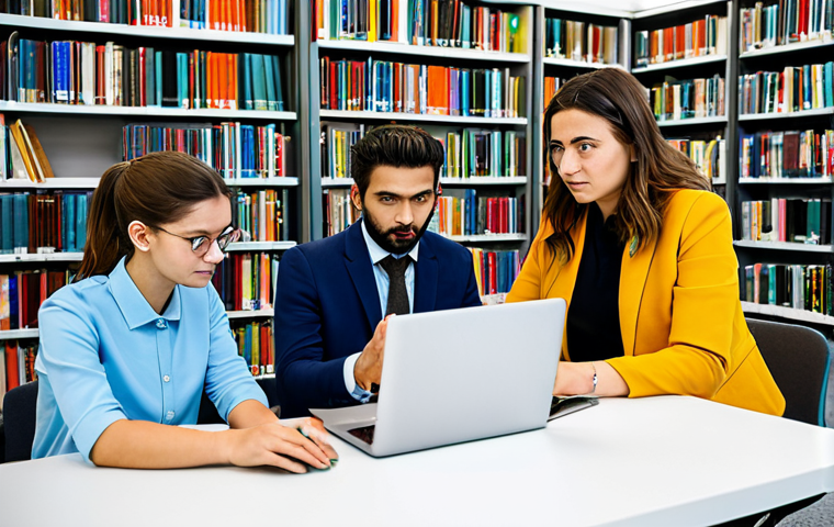 **
"A group of young adults attending a media literacy workshop in a bright, modern library. They are learning to identify fake news sources on laptops and tablets. The instructor, a woman in professional attire, is guiding them. Focus on the engagement and learning process. Safe for work, appropriate content, fully clothed, professional, family-friendly, perfect anatomy, correct proportions, natural pose, well-formed hands, proper finger count, natural body proportions, high quality, Italian setting."
**